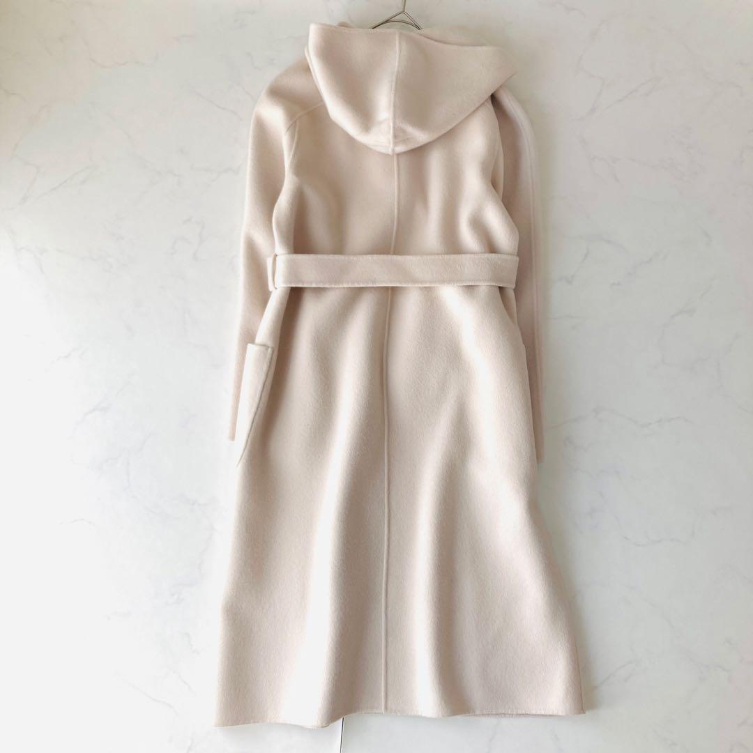 美品✨️アナイ　リバーシャルム　フードコート　フード　ベルト ロング丈　38