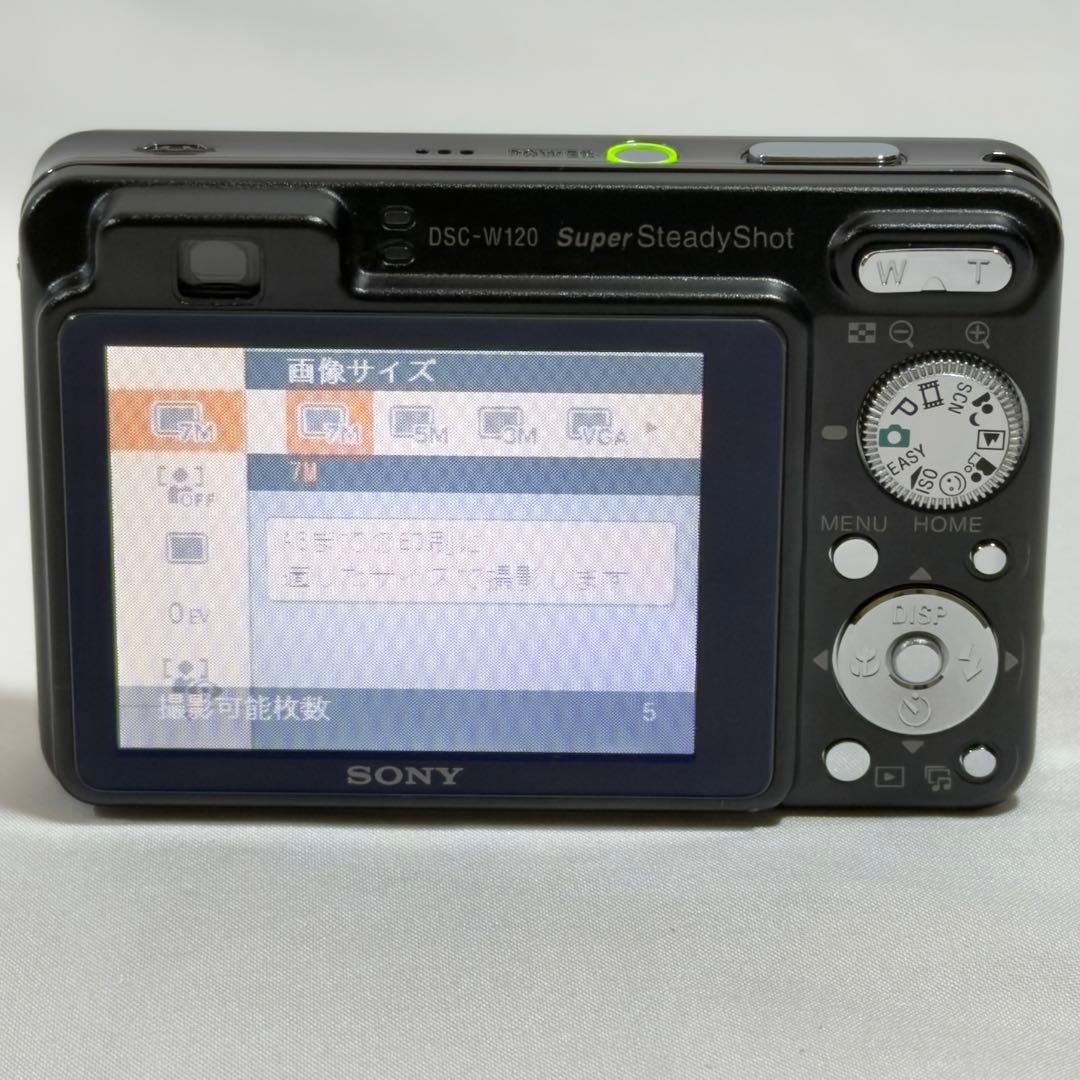 SONY DSC-W120 動作品 充電器付 オールドコンデジ