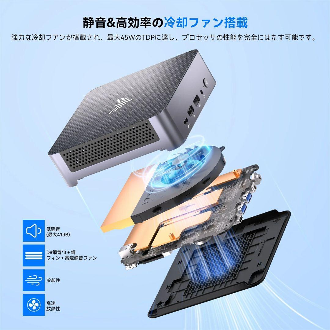 NiPoGi AM21 Ryzen 7 8745HS ベアボーン Win11