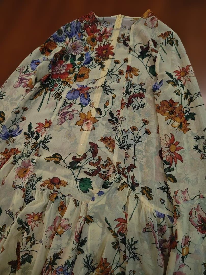 【美品】Loulou Willoughby 花柄長袖ワンピース サイズ2
