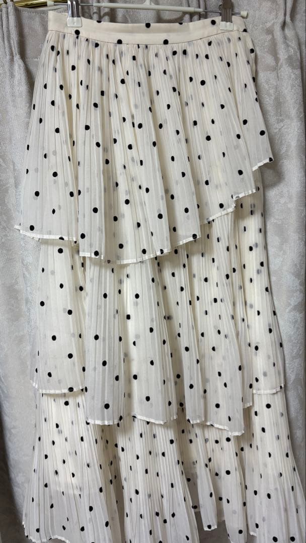 snidel Sustainableプリーツティアードロングスカート