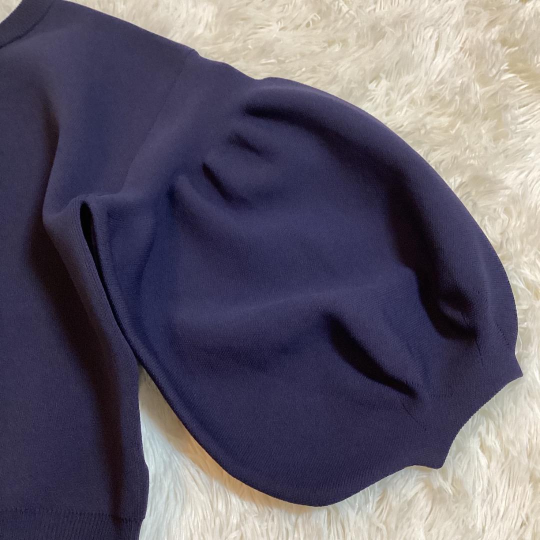 La boutique BonBon パールぽわんとスリーブニットカーディガン