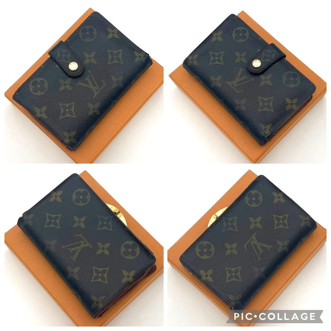 ルイヴィトン　がま口　ポルトフォイユ ヴィエノワ モノグラム　二つ折り財布