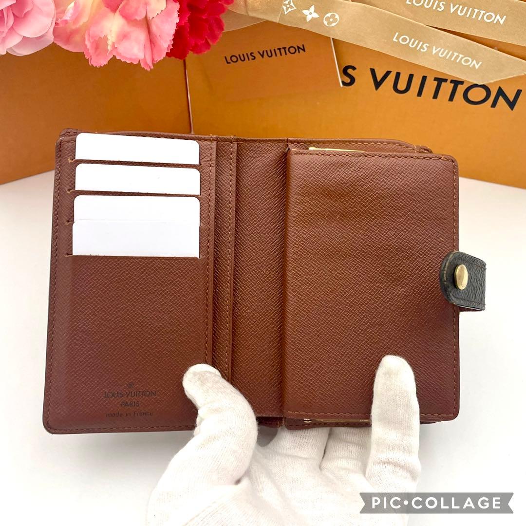 ルイヴィトン　がま口　ポルトフォイユ ヴィエノワ モノグラム　二つ折り財布