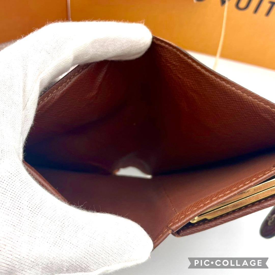 ルイヴィトン　がま口　ポルトフォイユ ヴィエノワ モノグラム　二つ折り財布