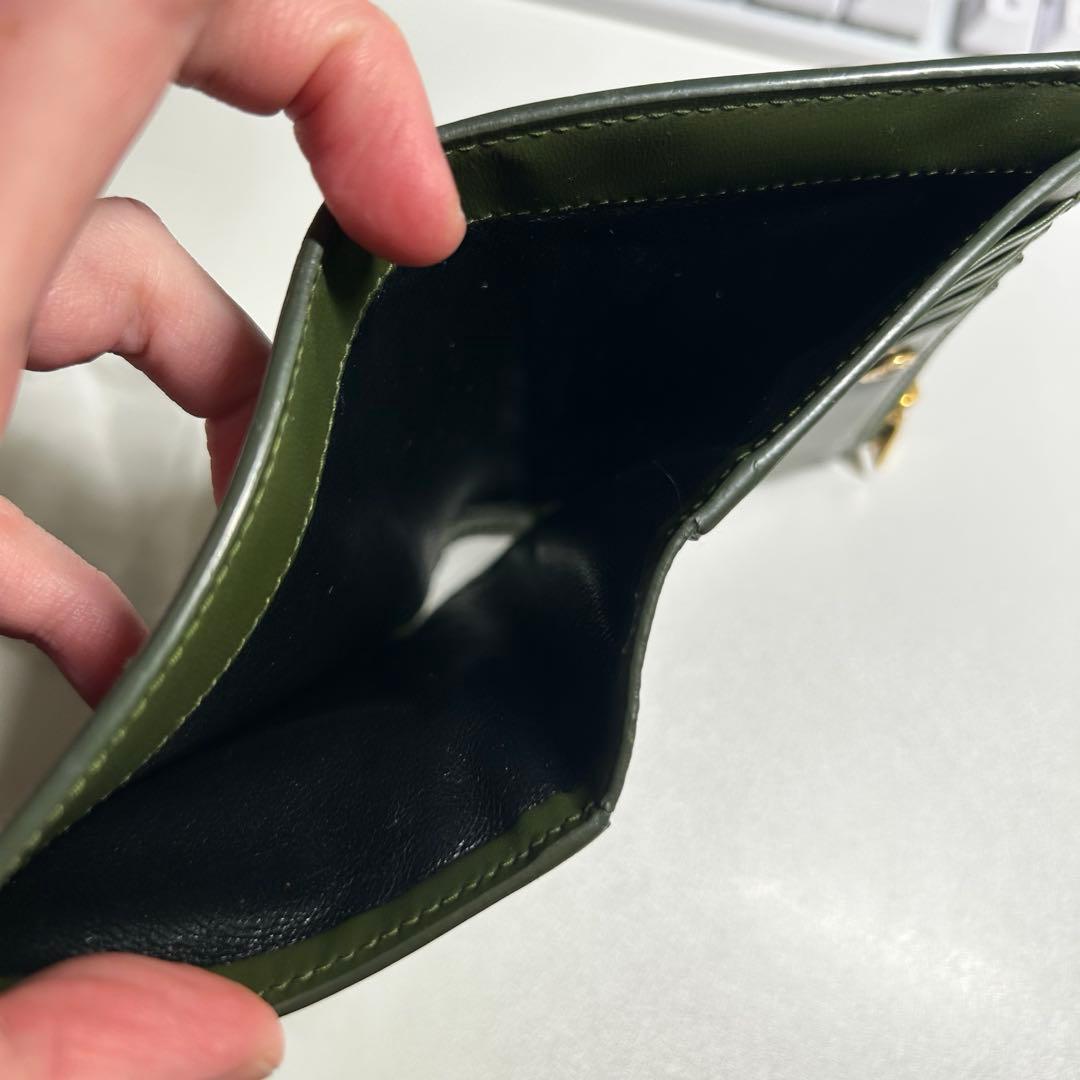 N*a様 最終値下【レア色】サンローラン 二つ折り財布 モスグリーン カード入れ