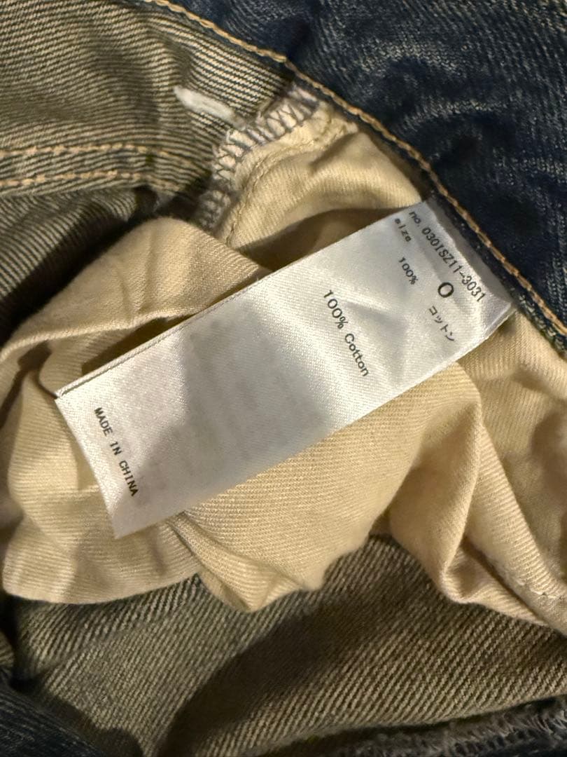 SLY J/W KNEE DENIM PT ジャストウエスト ニー デニム