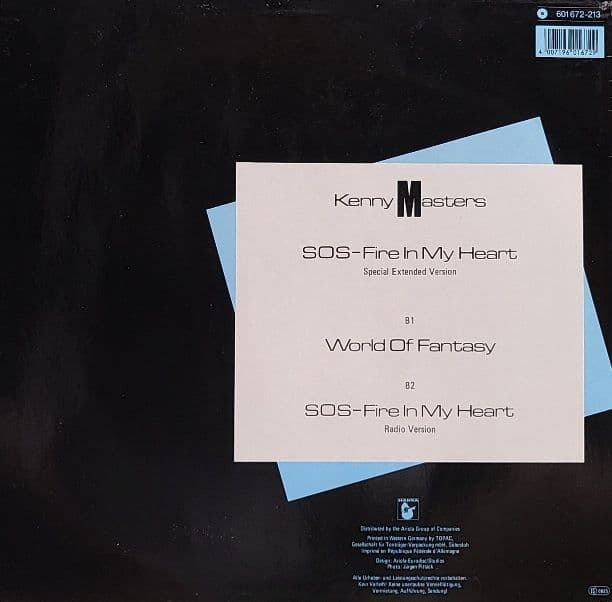 洋楽 SOS FIRE IN MY HEART / KENNY MASTERS