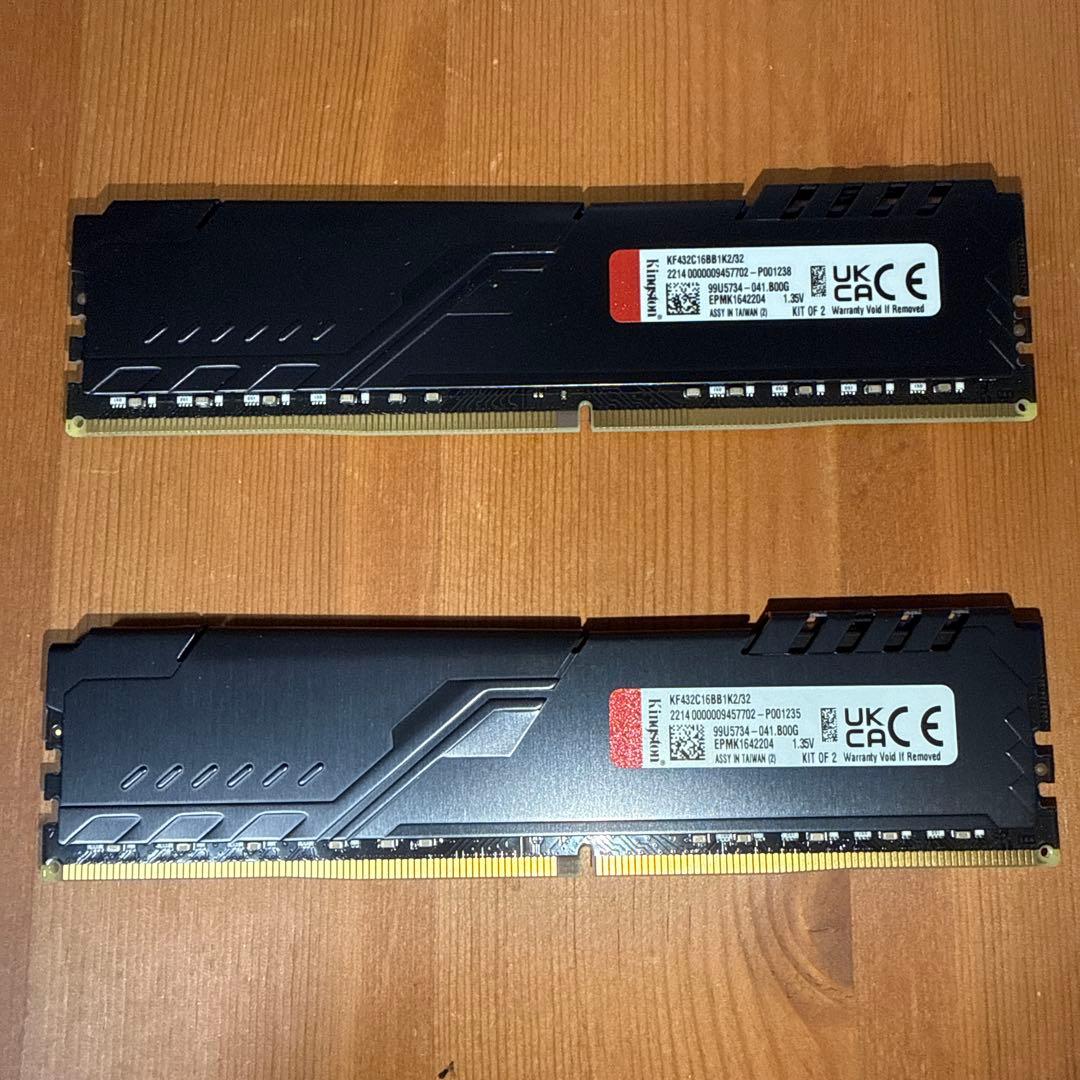 KINGSTON メモリ 32GB（16GB×2） DDR4 3200MHz