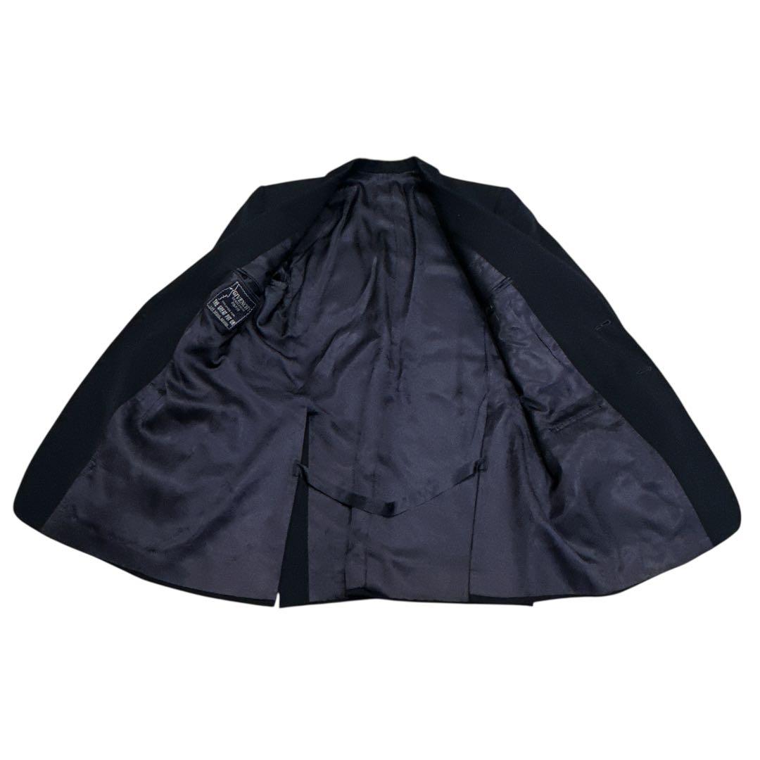 本日発送　ヴィンテージ 2XLサイズ GIVENCHY ロゴ刻印金ボタン 紺ブレ