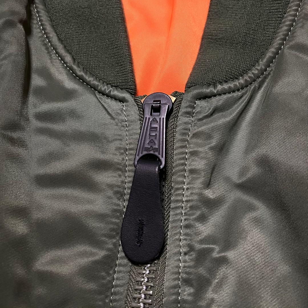 美品　希少サイズ　ALPHA INDUSTRIES MA-1カーキ3L