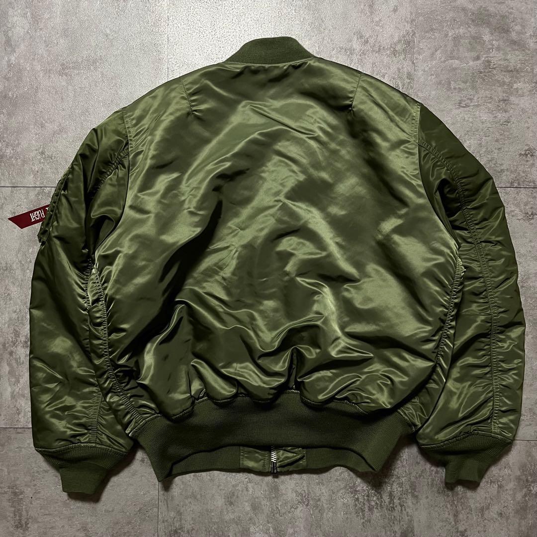 美品　希少サイズ　ALPHA INDUSTRIES MA-1カーキ3L