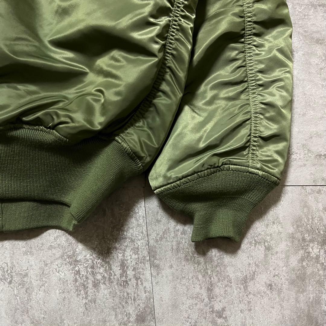 美品　希少サイズ　ALPHA INDUSTRIES MA-1カーキ3L