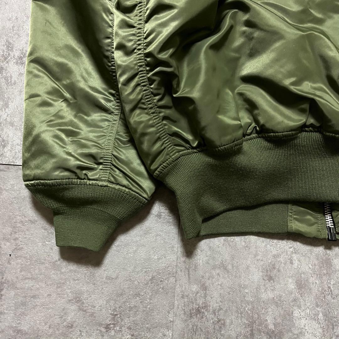 美品　希少サイズ　ALPHA INDUSTRIES MA-1カーキ3L