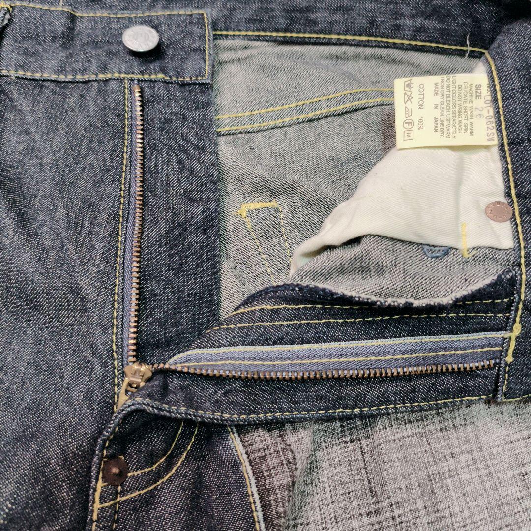 YENJEANS ミチココシノ デニム インディゴ ✕ ブラック W26 M
