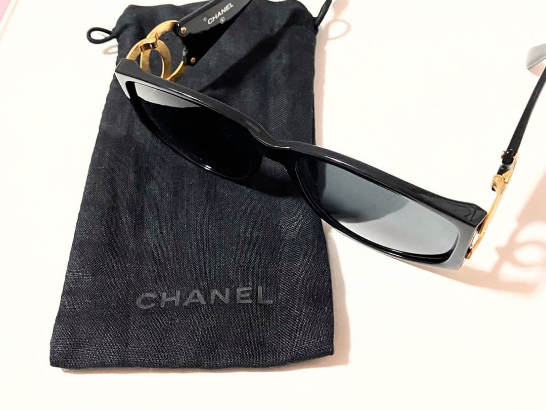 CHANEL シャネル ゴールドココマーク サングラス ブラック 0017 10