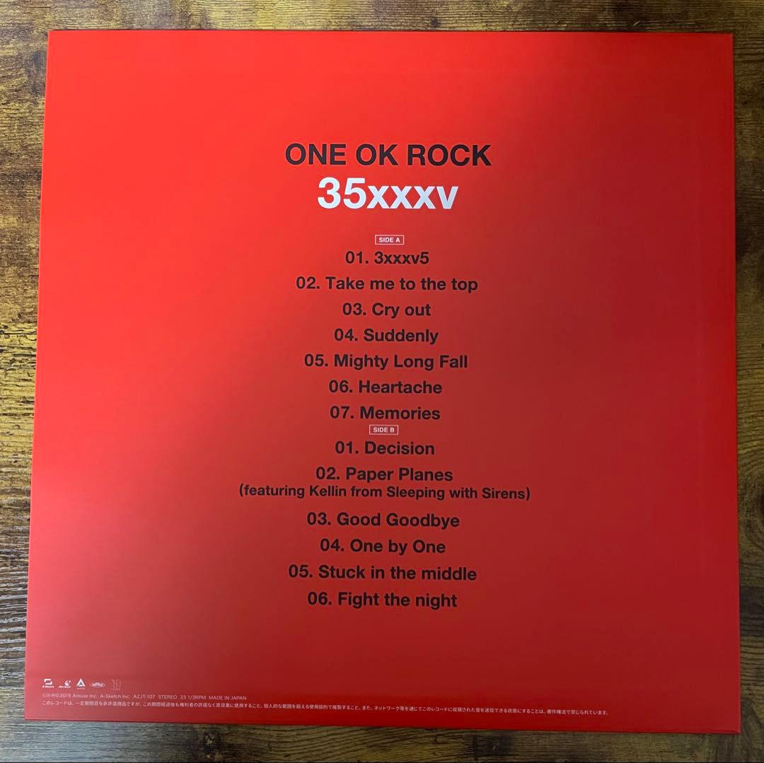 ONE OK ROCK「35xxxv」LPレコード盤※新品未使用品