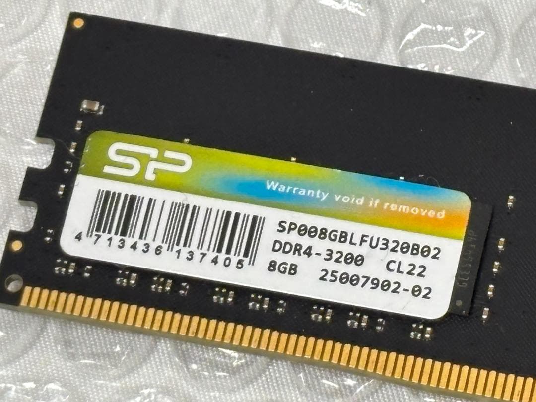 Silicon Power DDR4-3200 8GB×2枚 計16GB