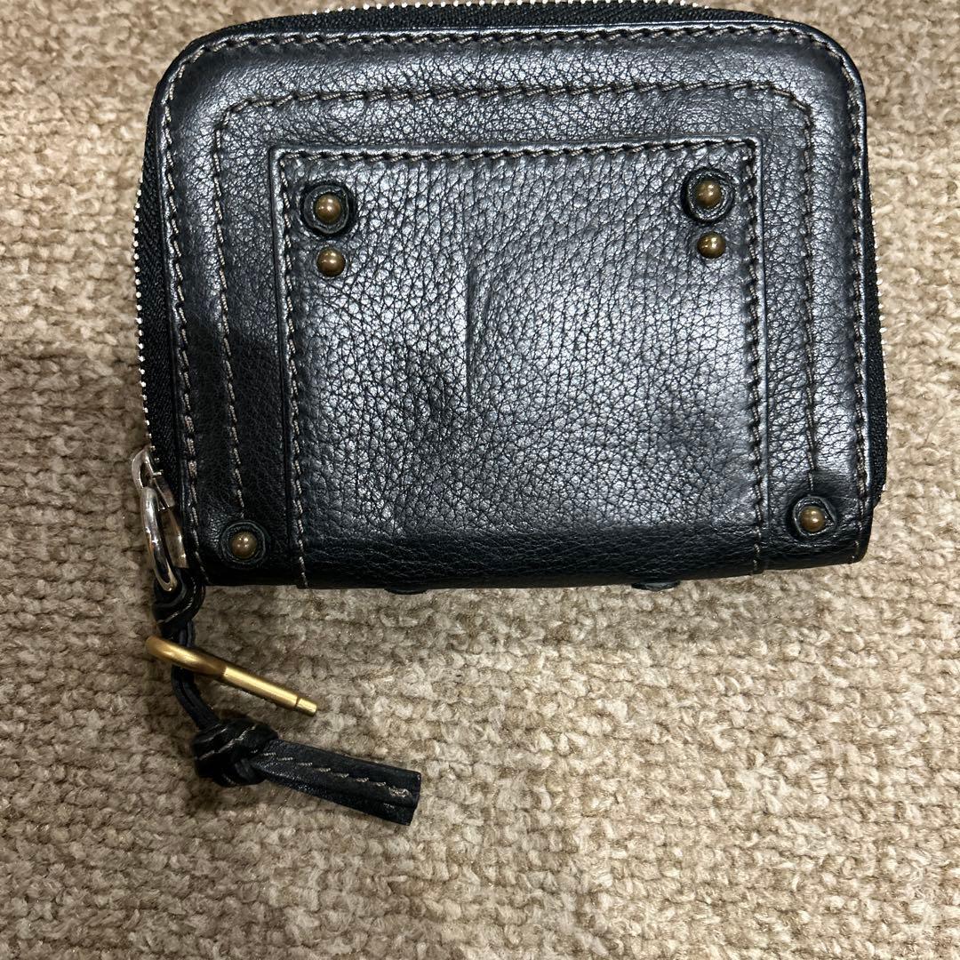 Chloe二つ折り財布 黒 レザー