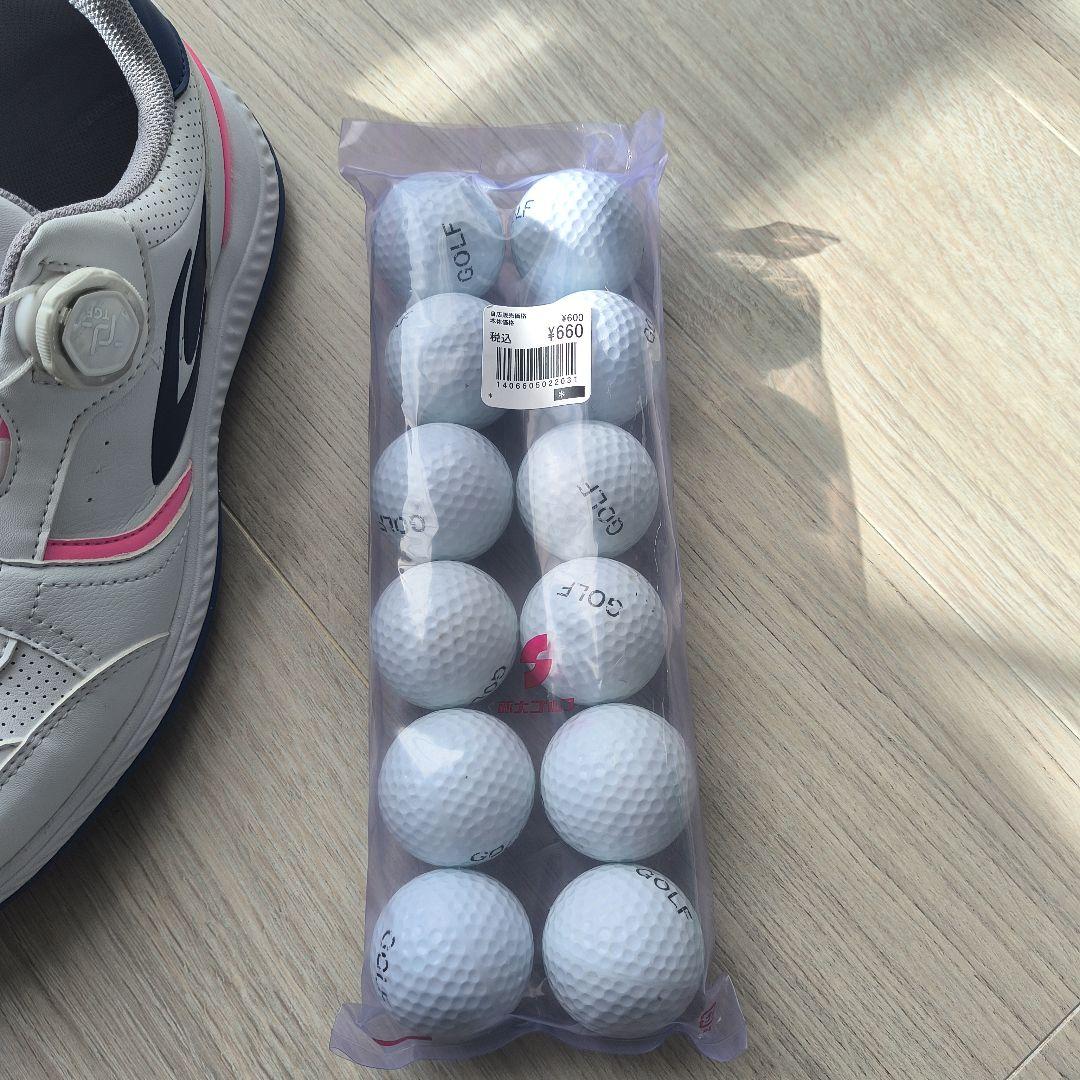 TIGORA ゴルフシューズ 24.5cm ボールセット
