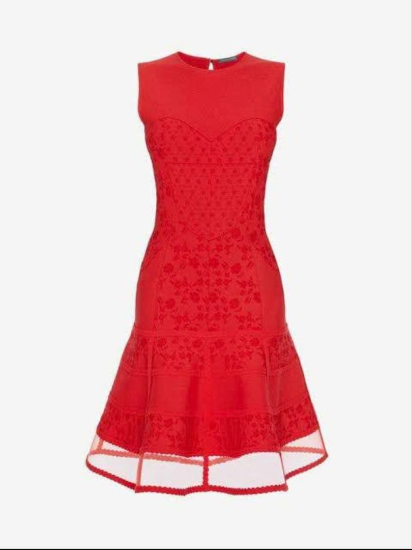 AlexanderMcQueen ニット ワンピース ドレス レッド