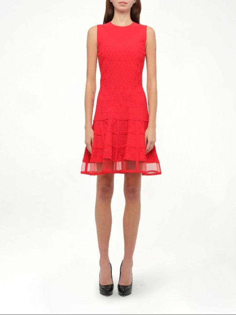 AlexanderMcQueen ニット ワンピース ドレス レッド