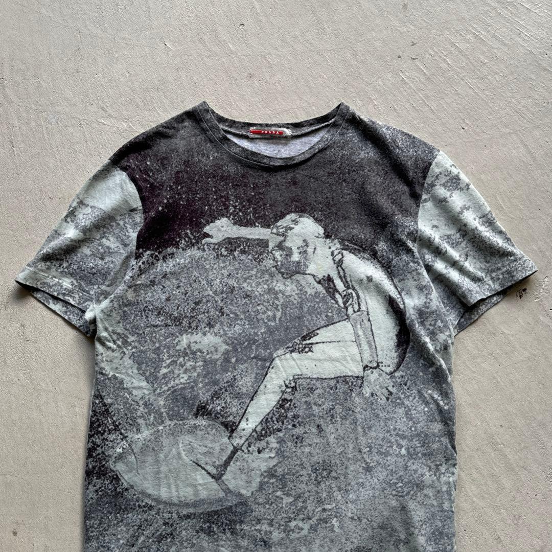 トップス 00s prada sport surfer graphic tee