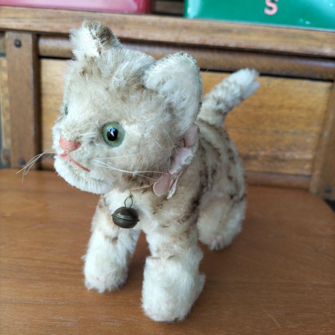 ビンテージ　シュタイフ　Tapsy 猫　トラ猫