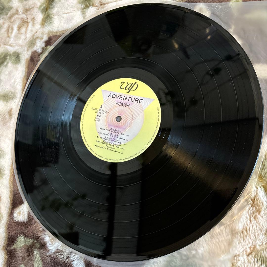 菊池桃子／ADVENTURE／もう逢えないかもしれない／林哲司／レコード／美品