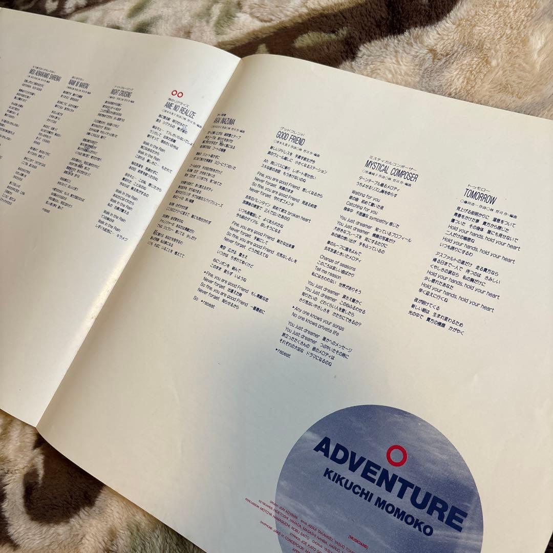 菊池桃子／ADVENTURE／もう逢えないかもしれない／林哲司／レコード／美品