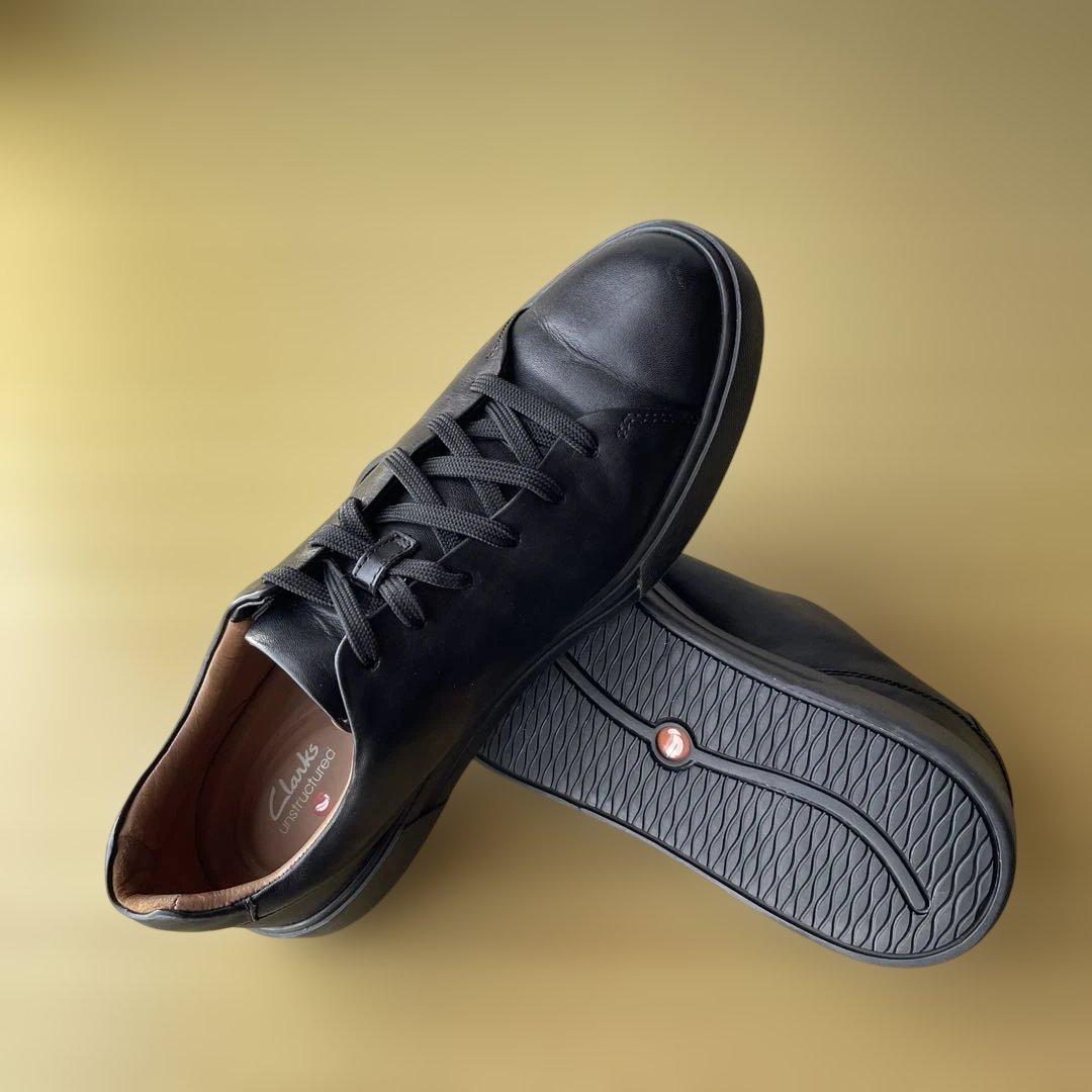 【Clarks】UnCostaLaceアンコスタレースレザーシューズ26.5cm