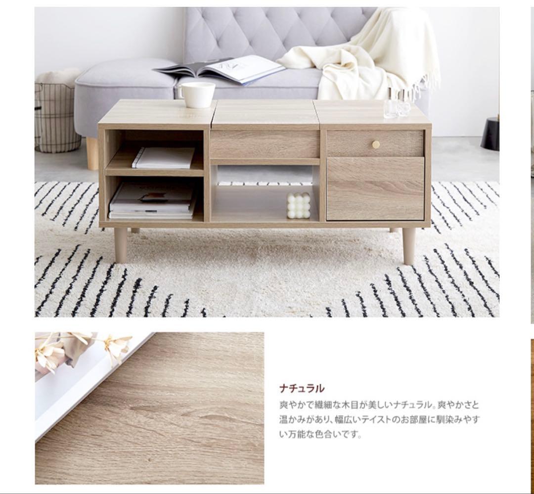 ナチュラル木製ドレッサーテーブル