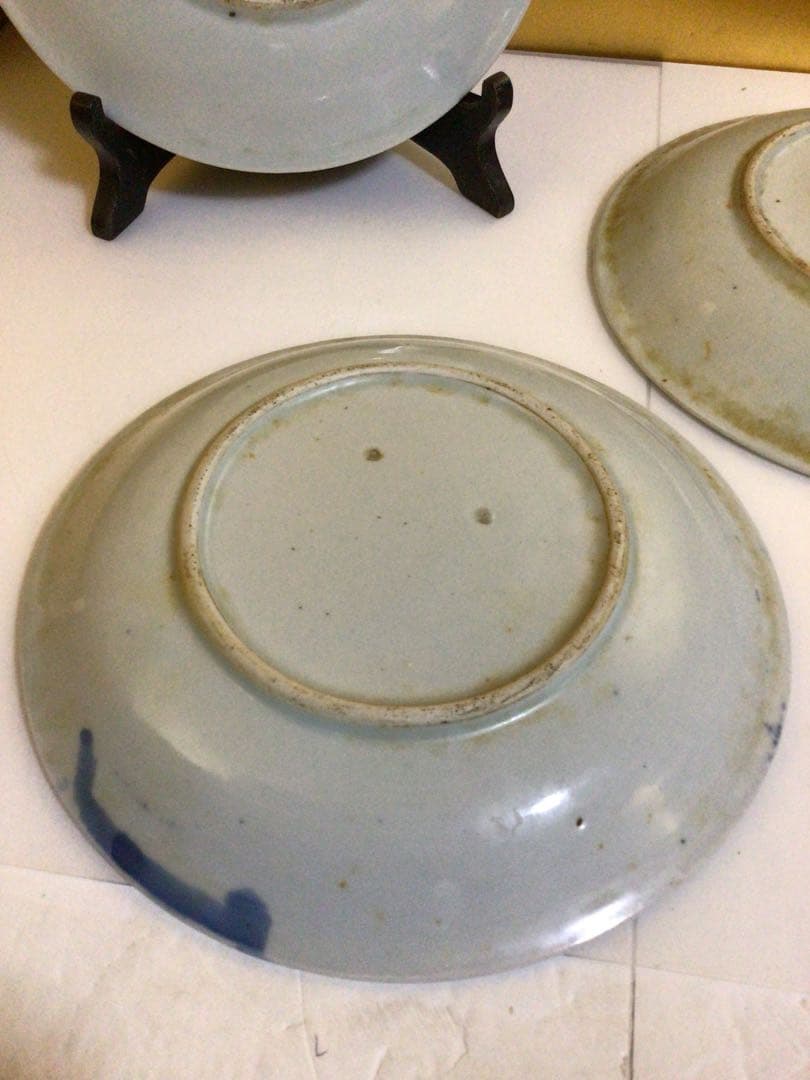 伊万里染付皿３枚セット　蔵出し品