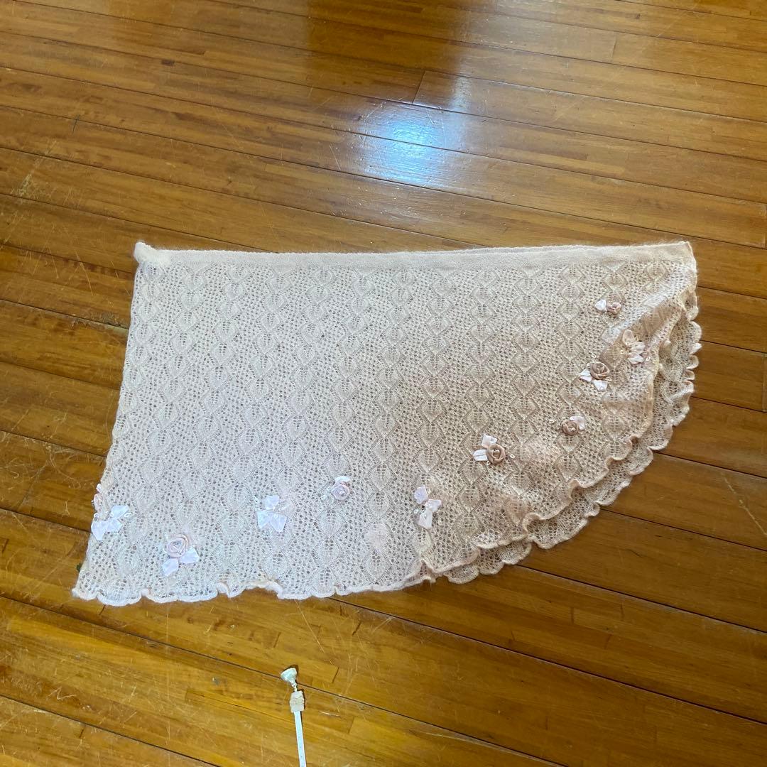 お値下げ中アトリエサガンーピンク長めショール