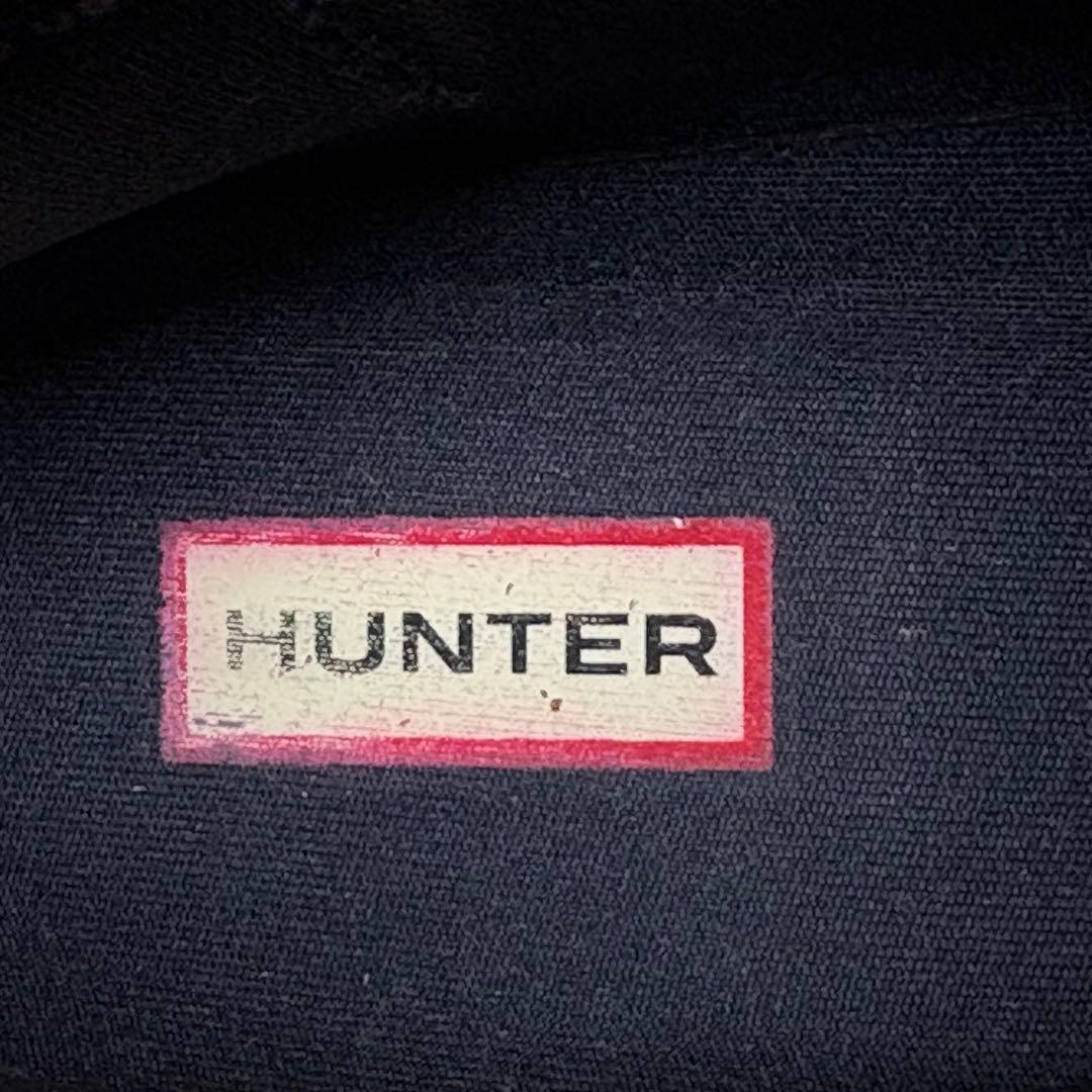 美品　HUNTER ハンター　チェルシーブーツ　 サイドゴア　ネイビー　24.5