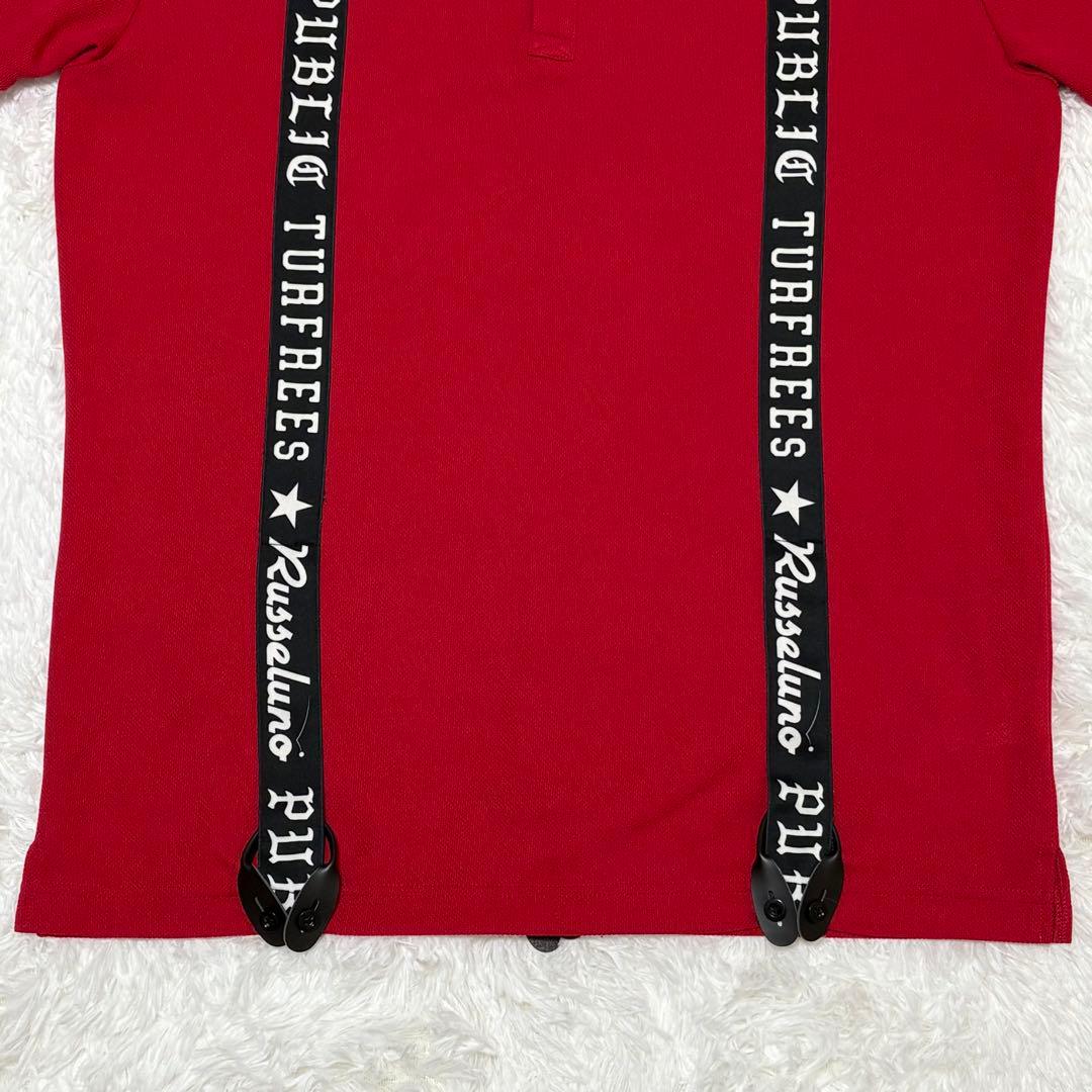 ラッセルノ　メンズ　ゴルフウェア　半袖ポロシャツ サスペンダー風 6(XL)