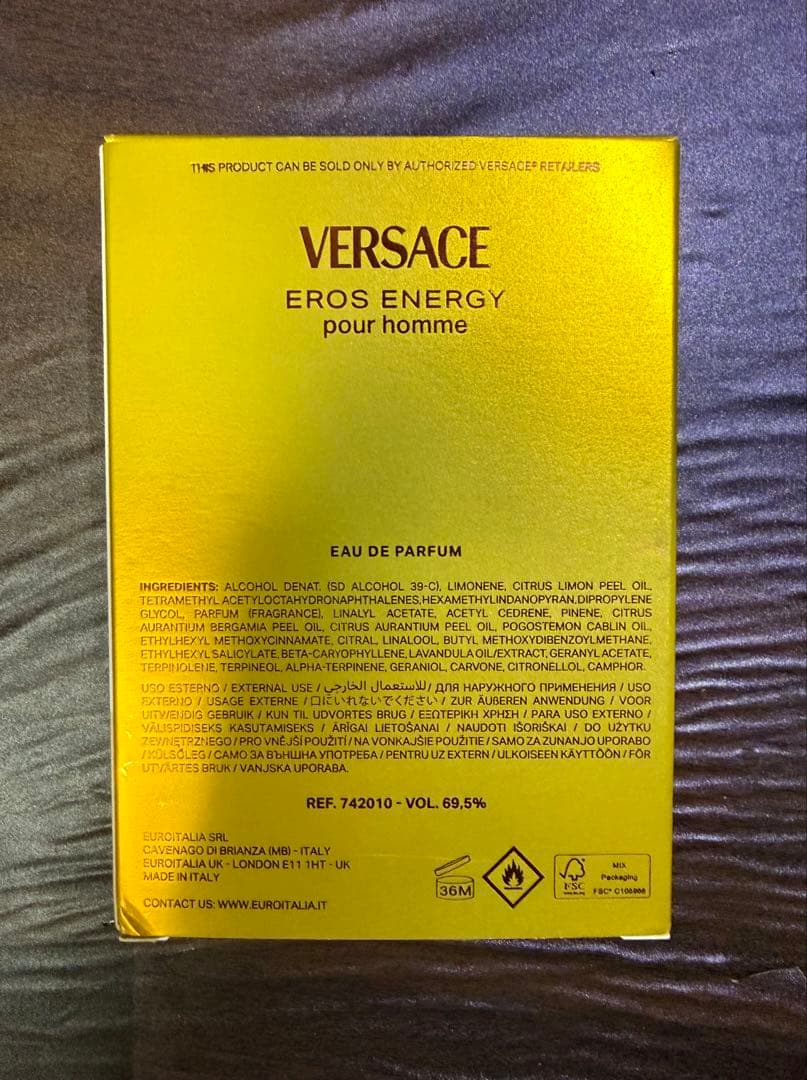 香水(男性用) VERSACE EROS ENERGY pour homme 100ml