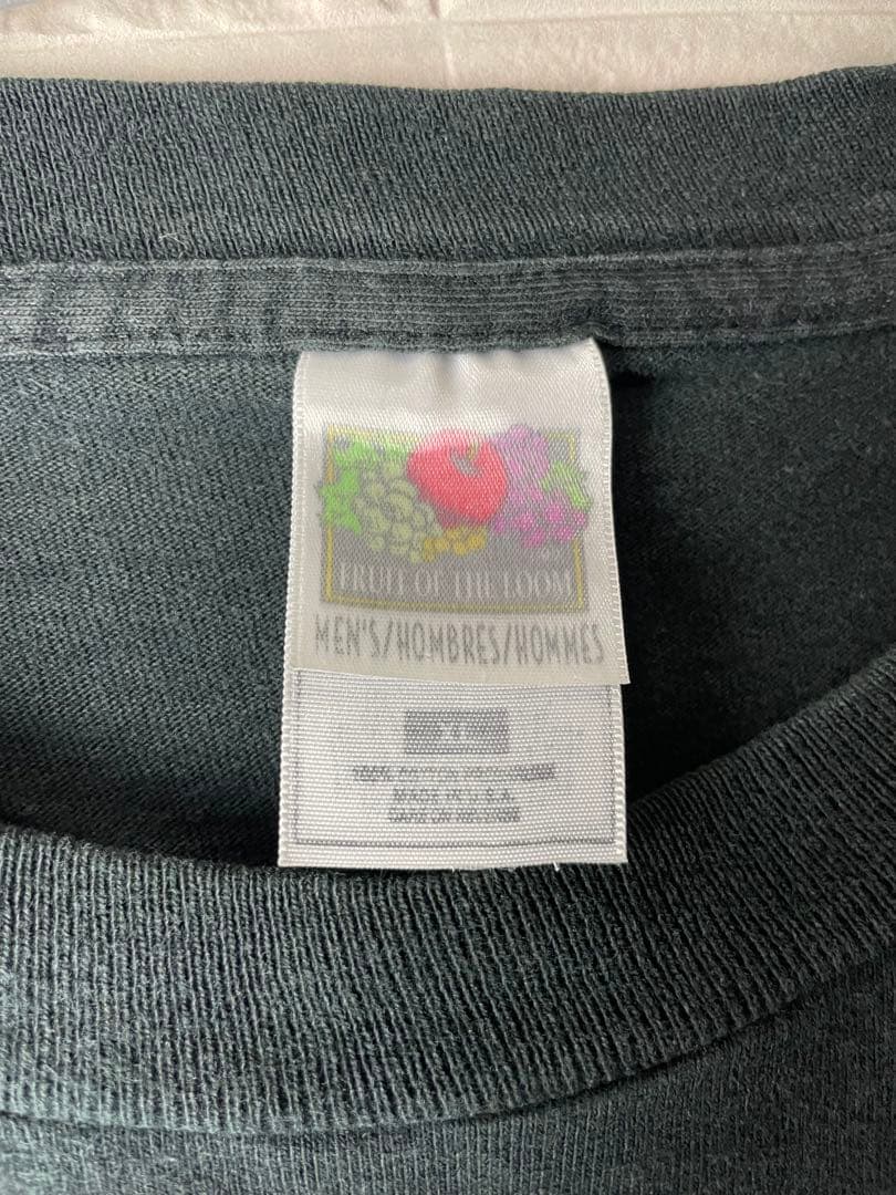 90s USA製ヴィンテージ　シングルステッチ　フルーツオブザルーム無地tシャツ