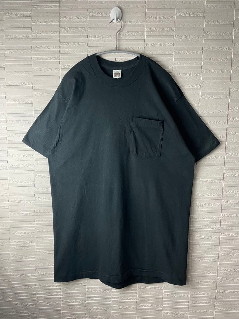 90s USA製ヴィンテージ　シングルステッチ　フルーツオブザルーム無地tシャツ