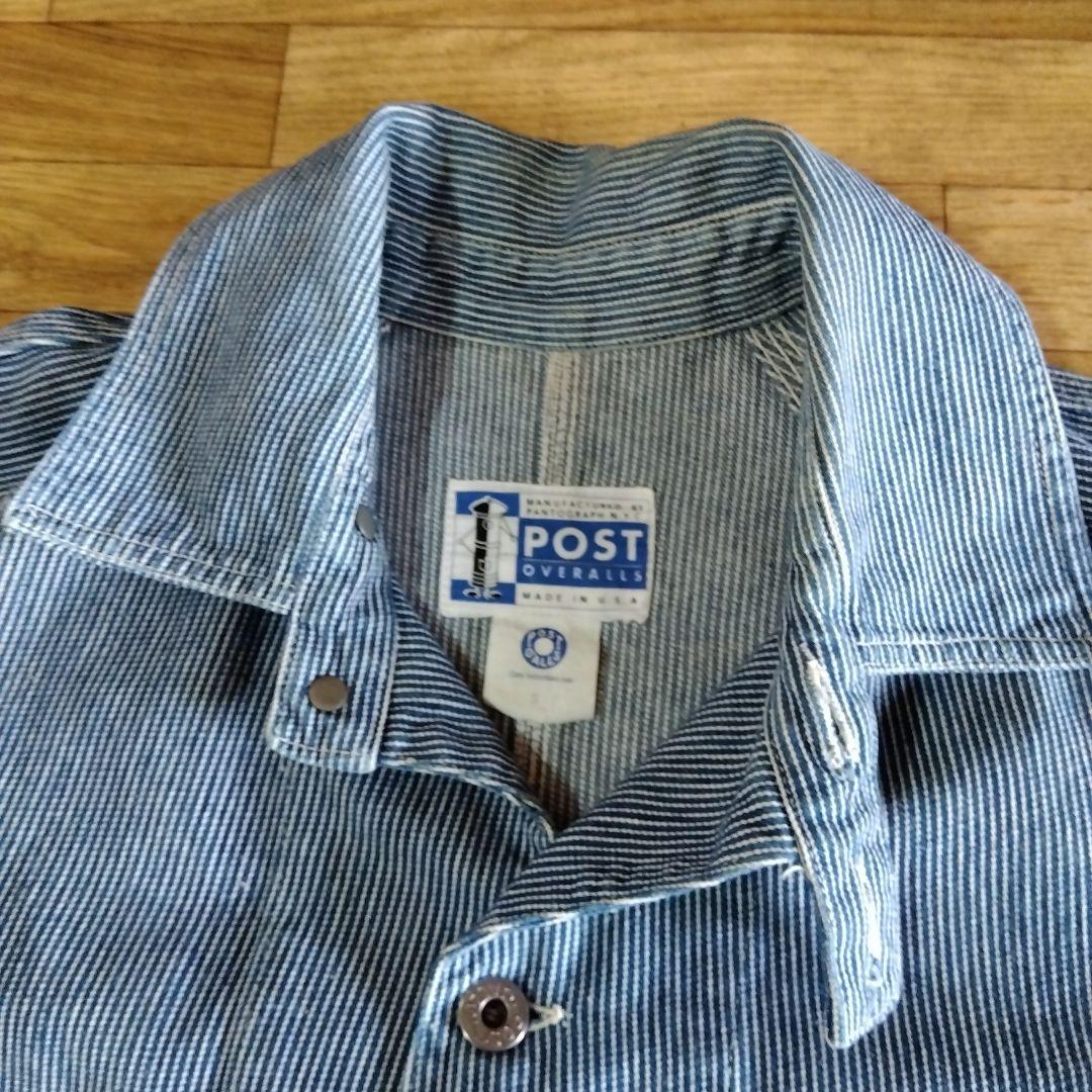 POST OVERALLS ストライプ カバーオール