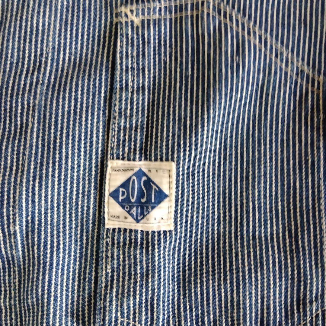 POST OVERALLS ストライプ カバーオール