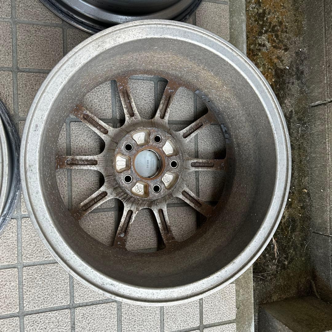 中古2本セット ① オデッセイアブソルートの純正アルミホイール17インチ
