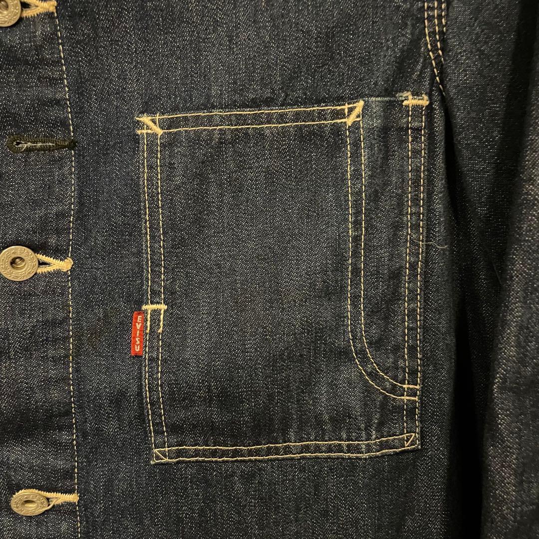 00s EVISU エヴィス カバーオール デニム インディゴ サイズ40