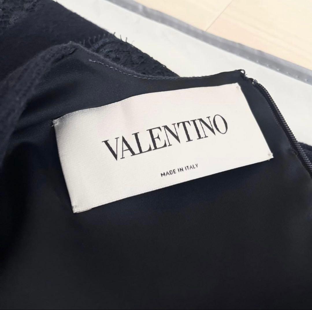 VALENTINO 国内正規 極美品 ヴァージンウール ワンピースM