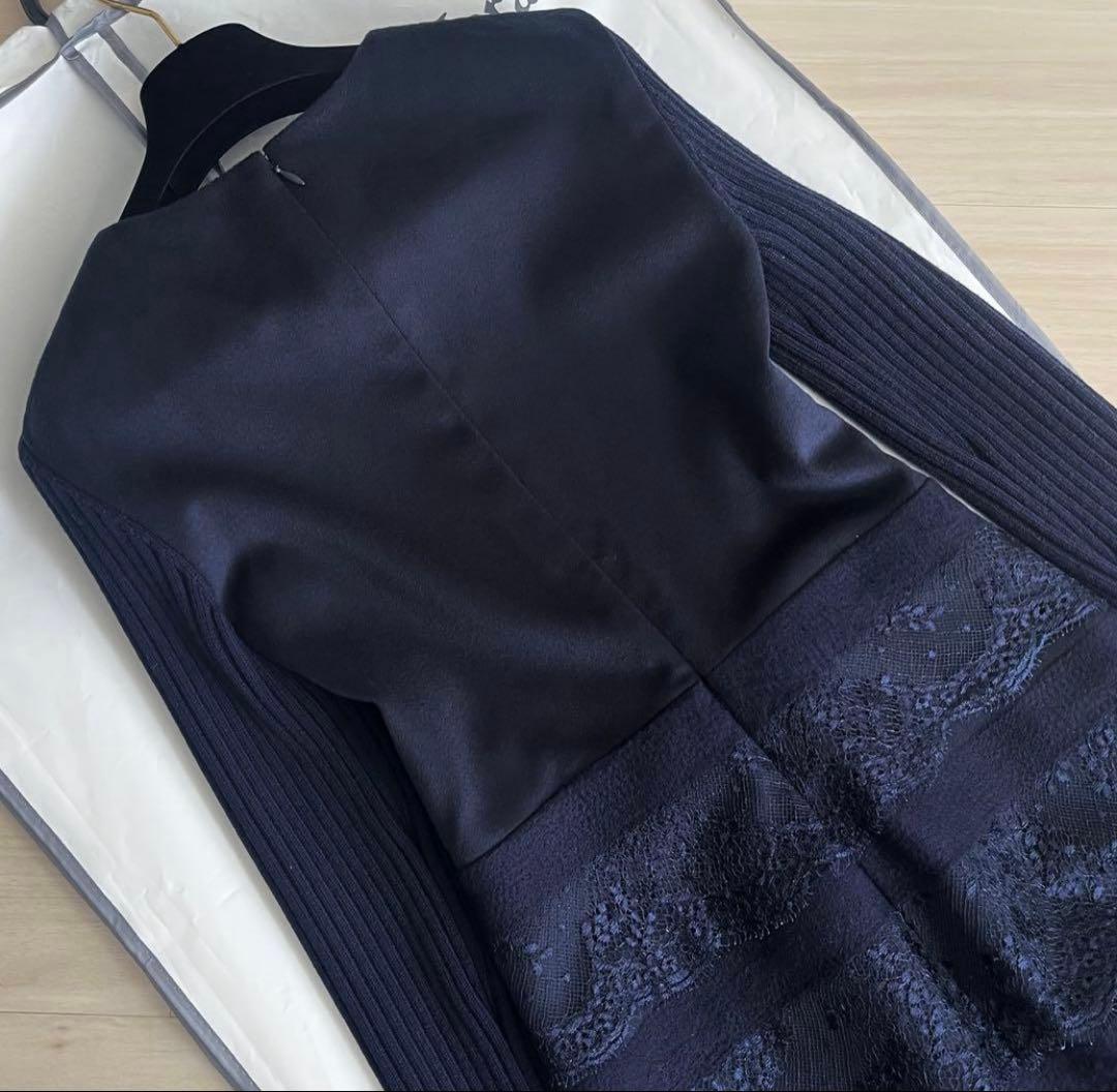 VALENTINO 国内正規 極美品 ヴァージンウール ワンピースM