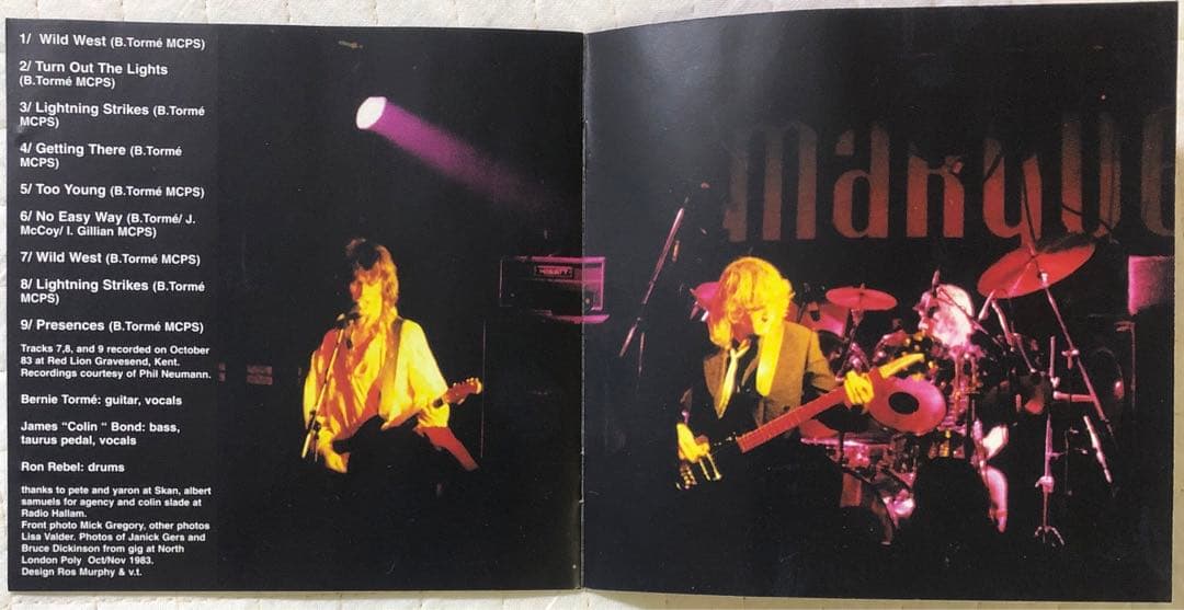 Bernie Torme / バーニー・トーメ / ライヴ！