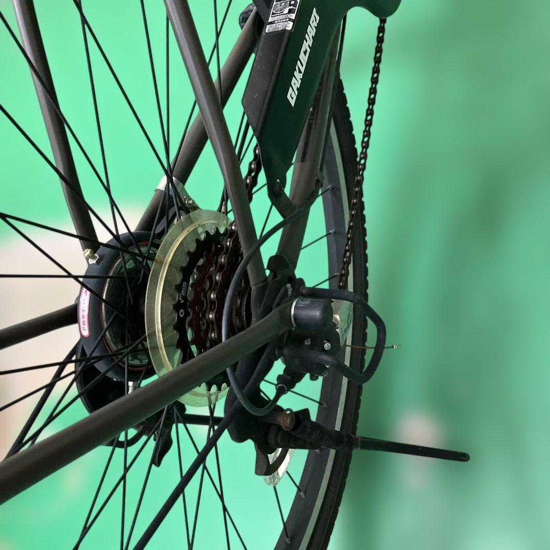 【引取限定】27インチ黒色自転車GAKUCHARI