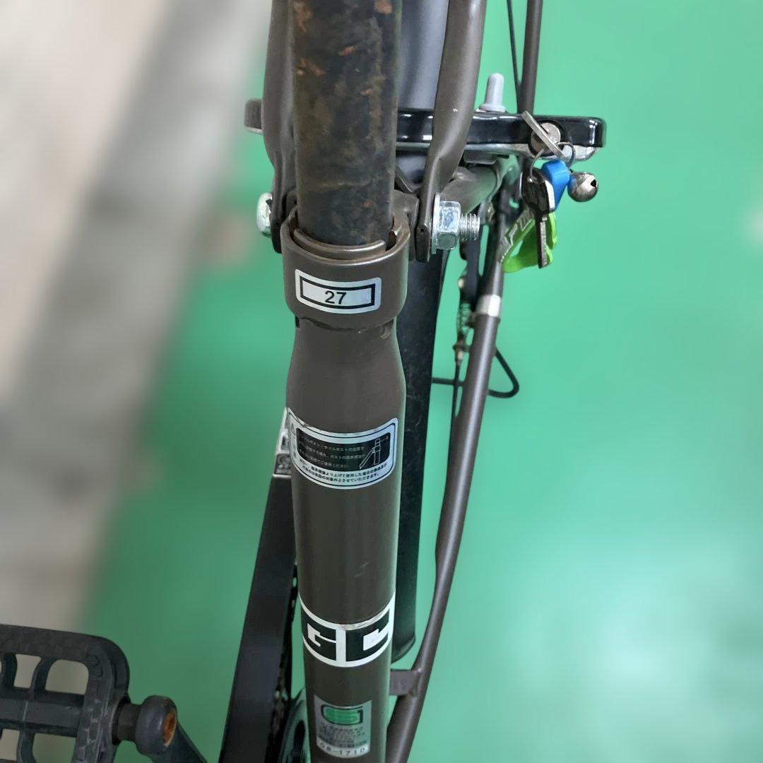 【引取限定】27インチ黒色自転車GAKUCHARI