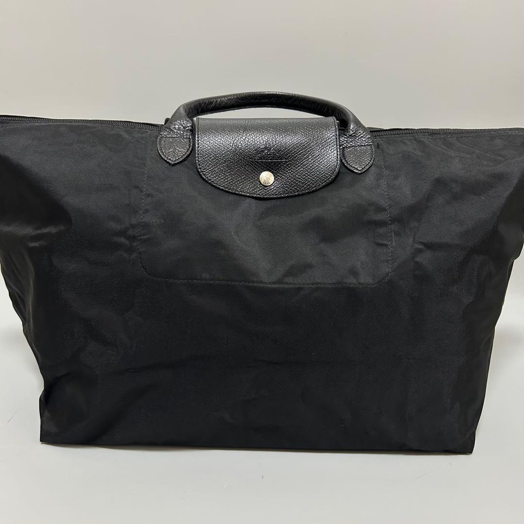 LONGCHAMP ロンシャン ルプリアージュ ナイロンxレザー トラベルバッグ