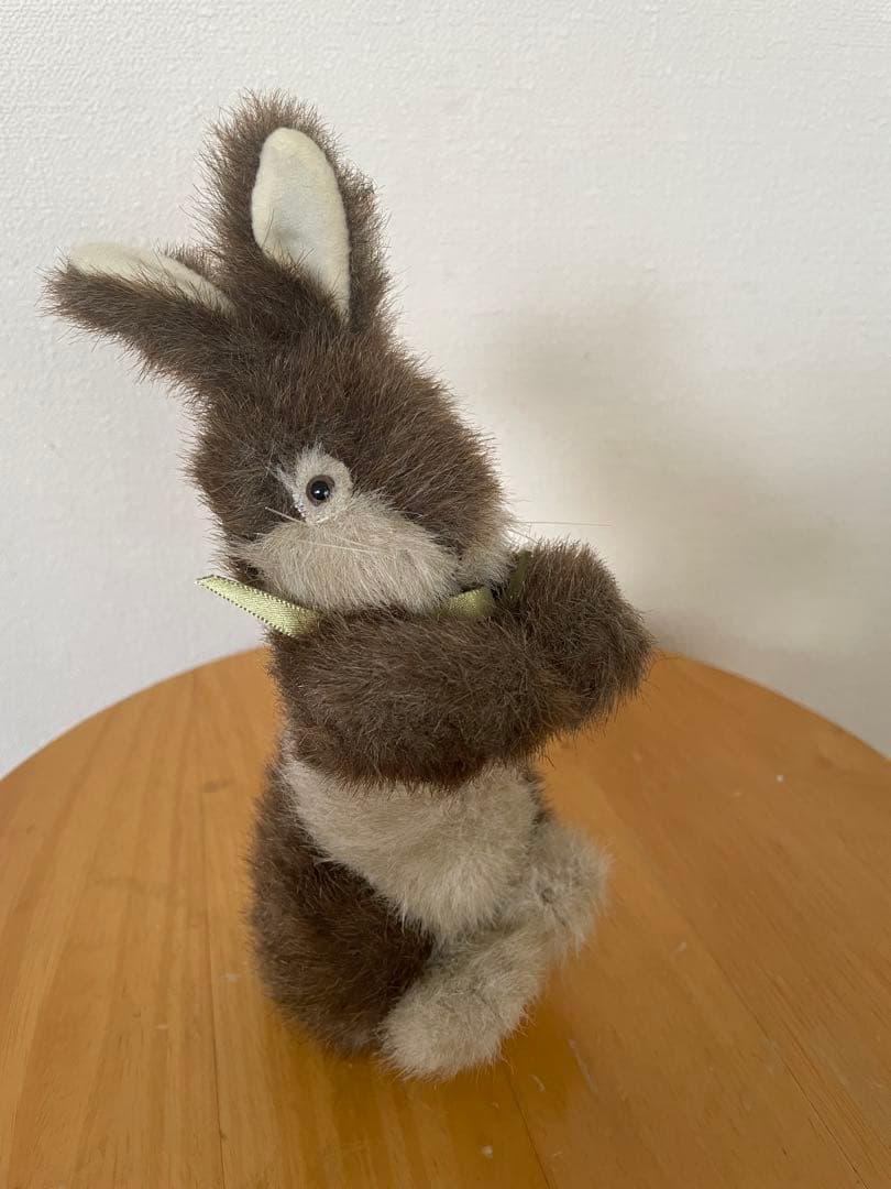 よ*こ様 ワンダフルワールド　オーバーオールうさぎ　ぬいぐるみ、ぬいぐるみブロー